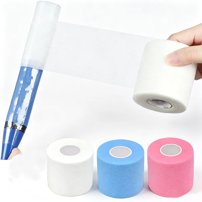 Cinta Elástica de Espuma Pre-Enrollada Multicolor para Deportes, Venda Acolchada para Protección de Agarre en Raquetas de Tenis, Bádminton y Cañas de Pescar