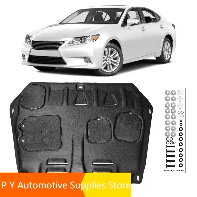 

For Lexus Es350 3.5l 2013-2015 Engine Guard Board Splash Shield Mud Fender Plate Cover Black Car Mudflap Mudapron Mudguard