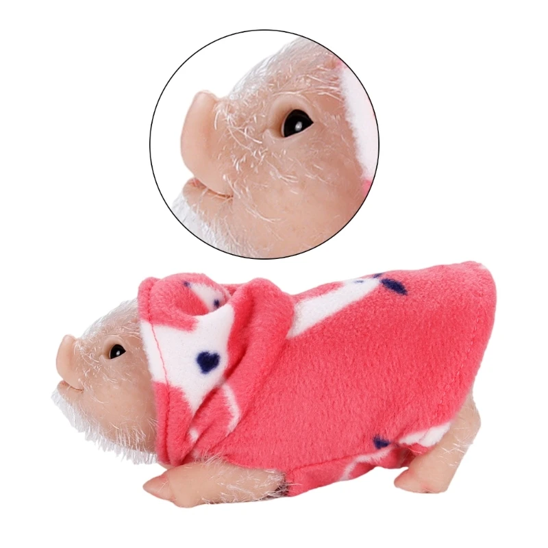 Life Like Reborns Pig Animal Figurine Toy Collectable Gift Desk Display Toy