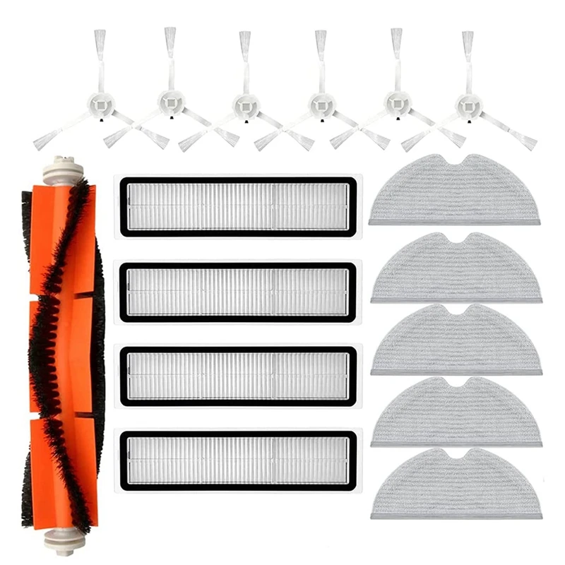 Peças de reposição para Dreame D9, L10 Pro, Acessórios Robô Aspirador, Escova de rolo, Escovas laterais, Filtros compatíveis com Dreame D9