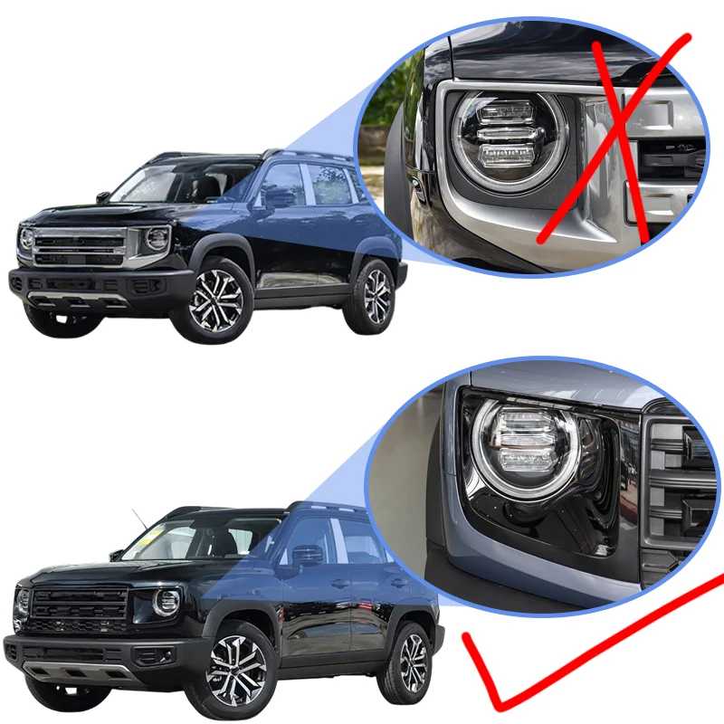 

Car Headlight Protect Cover For Haval Big Dog MK1 Dargo 2026 Accessories 2027 2028 Auto Parts Modified Trim Headlamp Guard Frame