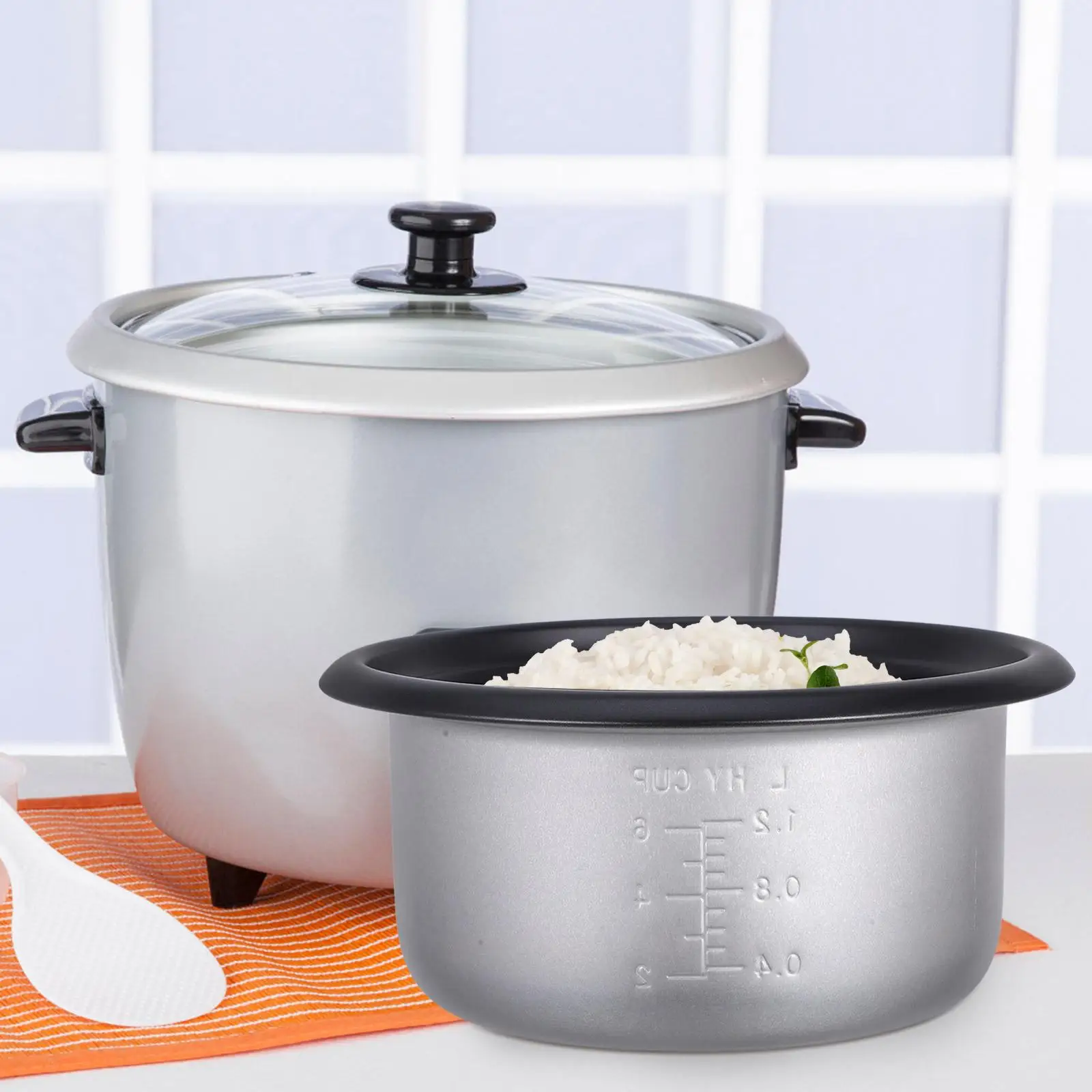 Rice Cooker Liner House Inner Pot Household Replace Steamer Pot Metal Cake Mold Soup Non-stick