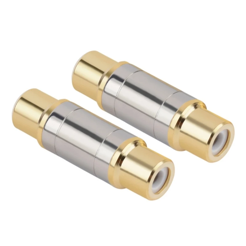 Reliable Gold Plated Connector Female to Female Coupler Straight Head Adapter for Video Transmission