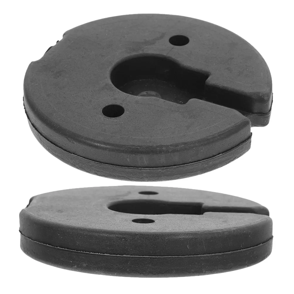 2 piezas de base redonda compacta para lámparas, con peso y estructura de hierro, para lámparas de escritorio y de pie, que proporciona mayor estabilidad y evita que la lámpara se tambalee. Ideal para el hogar.