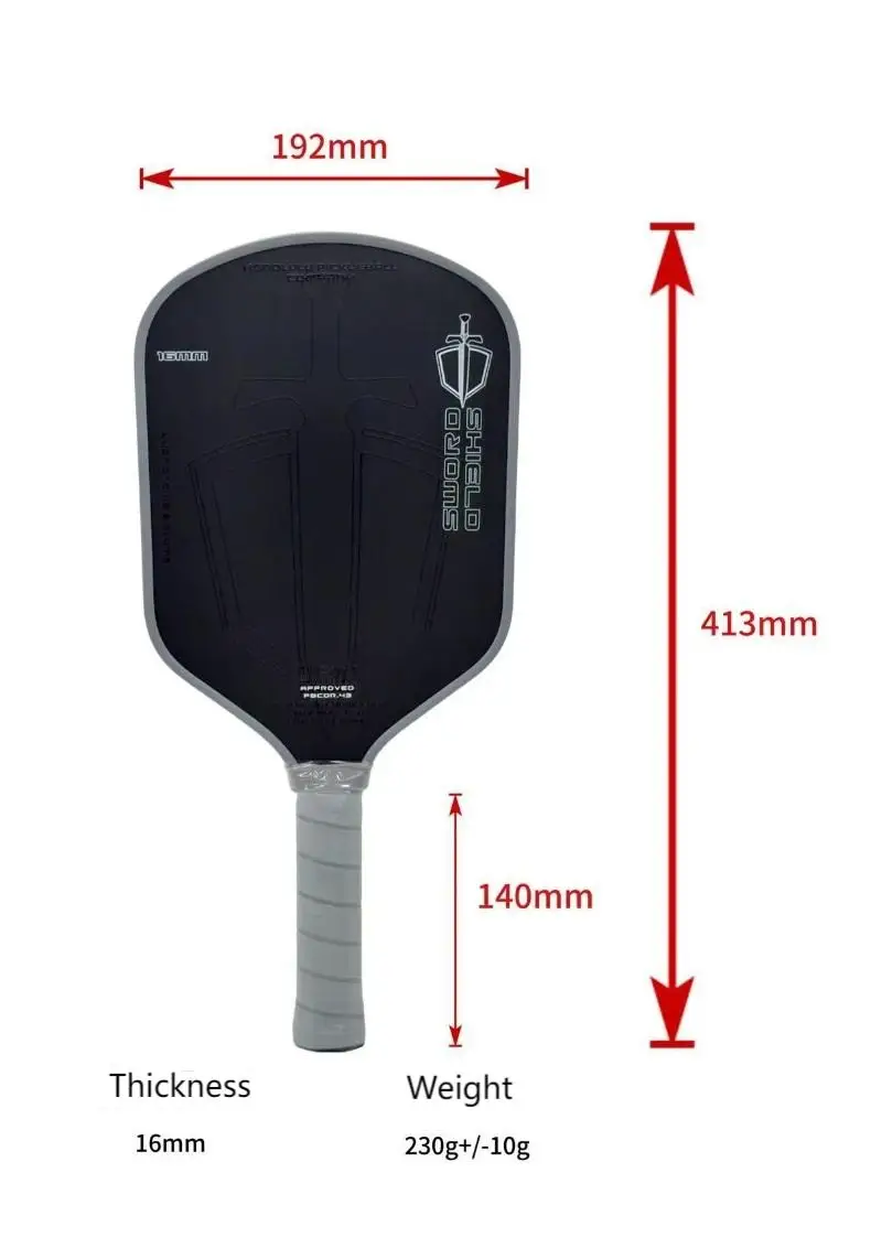 SONGYI Professional T700 Carbon Fiber Pickleball Paddle Thermoformed Integrated j2nf Core Durable Impact-Resistant