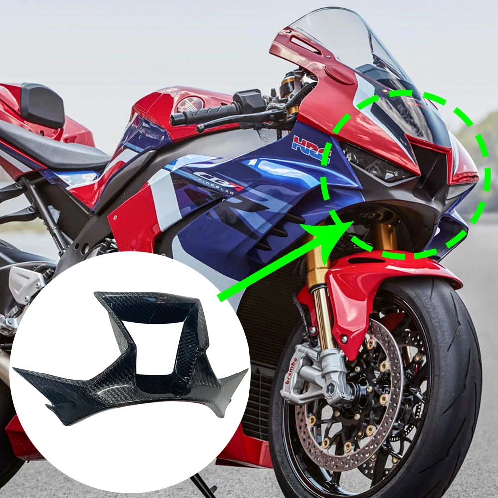 New For HONDA CBR1000RR-R Carbon Fiber Air Channel Air Ducts Central Parts Front Fairing Motorcycle Accessories Twill Gloss