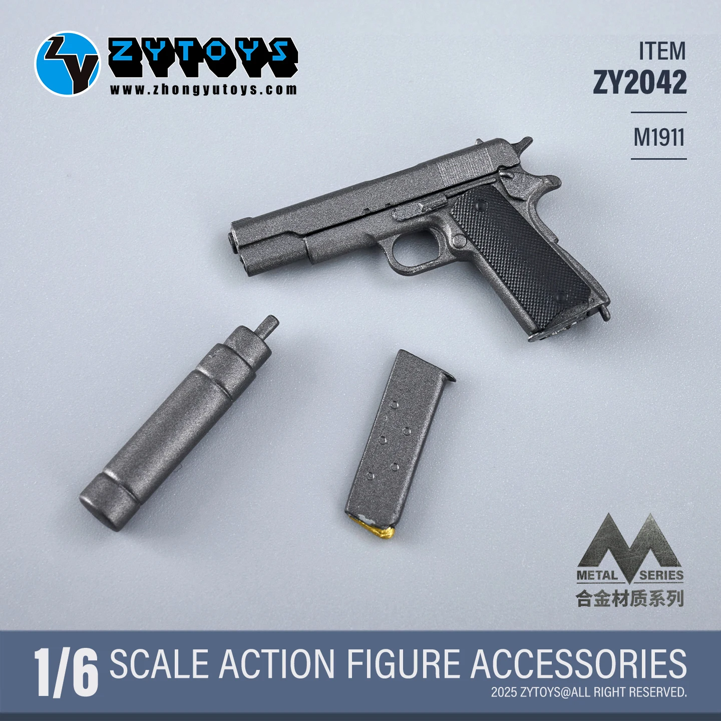 

ZY2042 1/6 масштаб M1911 пистолет металлическая модель для 12-дюймовой фигурки солдата военная армия США коллекция игрушек в наличии