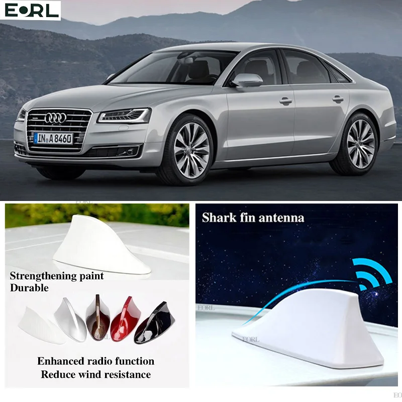 

For Audi A8 2 Shark Fin Antenna FM Signal Super Aerials Amplifier Waterproof Signal Amplifier FM/AM Radio Aerials