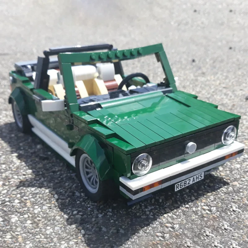 MOC 978Pcs Technical Car Golf MK1 Cabriolet Bricks Set 10242 MINI Cooper Building Blocks Assemble Bricks Vehicle Model Toys