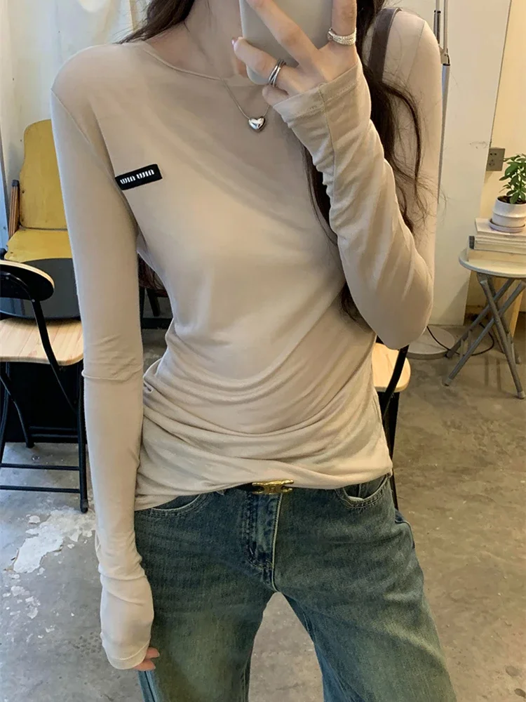 Autumn Women T Shirt T-Shirt Woman Clothes Tops Tshirt Female Crop Top Tees Y2k Para Mujer Ropa De Mujer Roupas Feminina Traf image 4