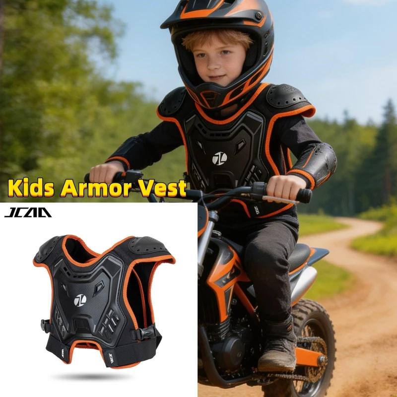 

Детский мотоциклетный защитный жилет для мотокросса, MTB, BMX, эндуро, скейтбординга, самокатов, лыжного спорта, защита груди и спины, экипировка для подростков