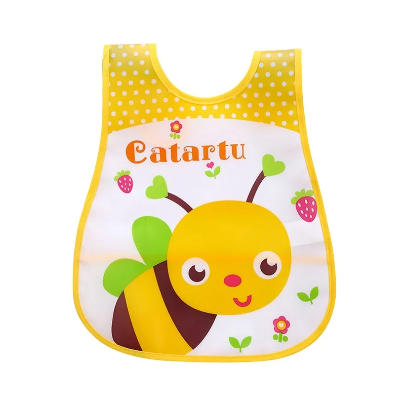 Newborn Baby Bib Removable Waterproof Saliva Stereo Children Baby Feeding Cartoon EVA Bibs