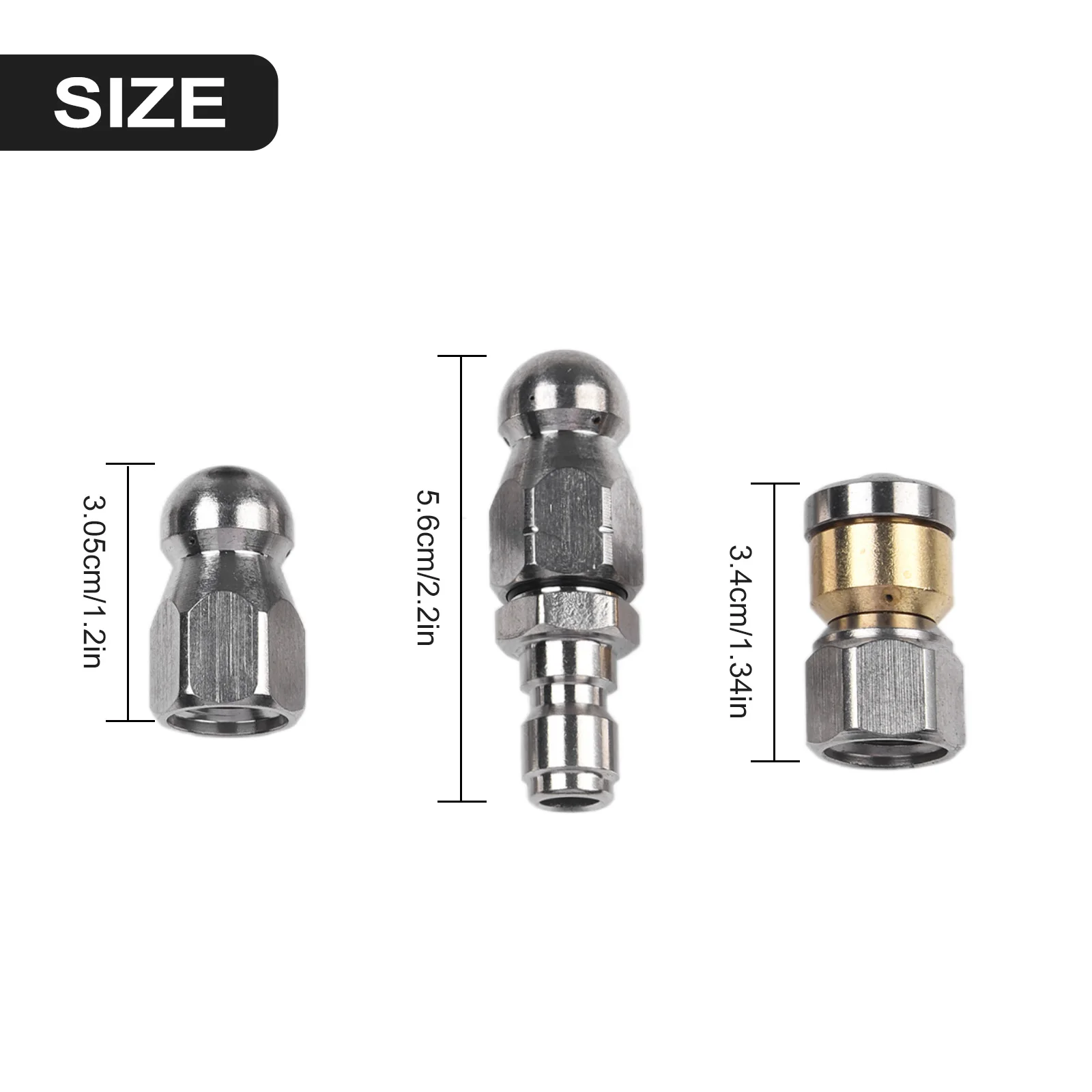 

Outdoor Living Dredging Needle Pressure Washer High Pressure Performance Sewer Jetter Stainless Steel 1/4 Inch Npt