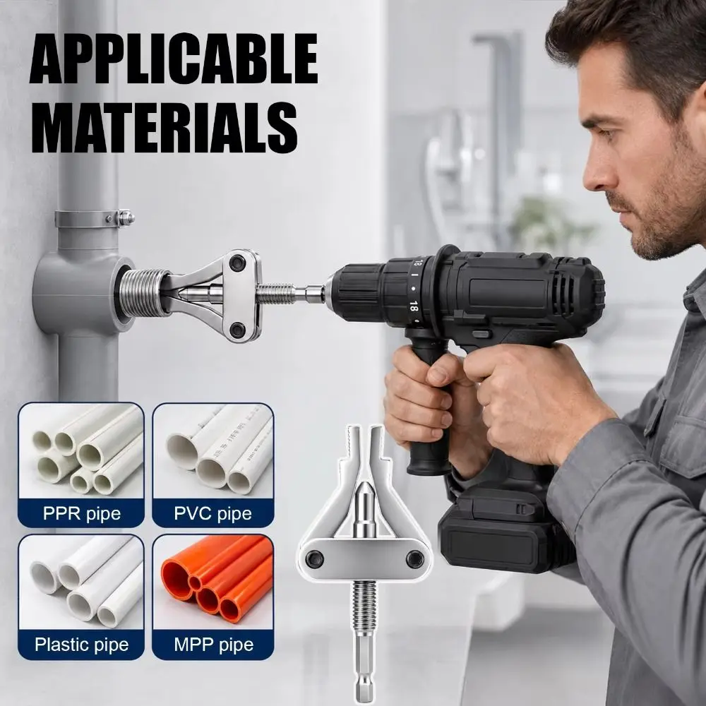 Hex Shank Pipe Extractor Tool 4 Points Integrated Design Broken Thread Puller 6 Points 1 Inch Size Pipe Removal Tool
