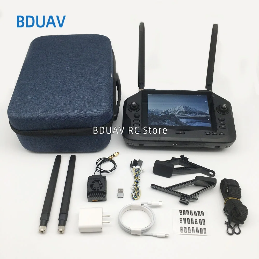 

SIYI UniRC 7/UniRC 7 Pro Двухчастотный диапазон 2,4 и 5 ГГц Ручная заземляющая станция Умный пульт дистанционного управления с 7-дюймовым разрешением 1080P