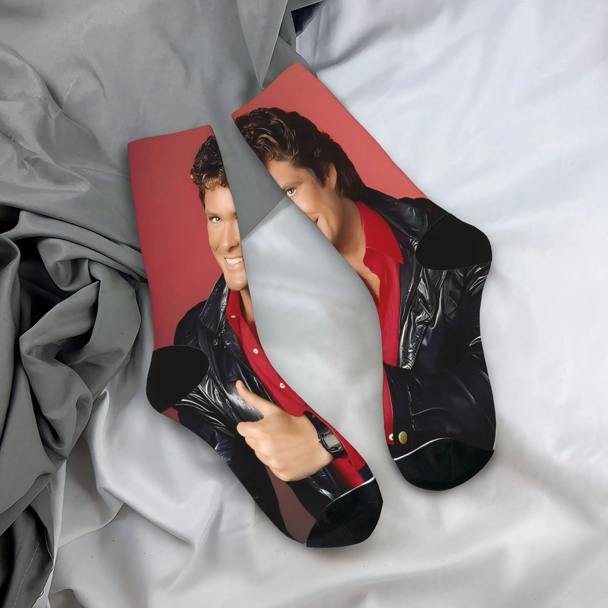 

Носки David Hasselhoff, американские актерские чулки на заказ, противоскользящие мужские носки, мягкие зимние повседневные носки для скалолазания