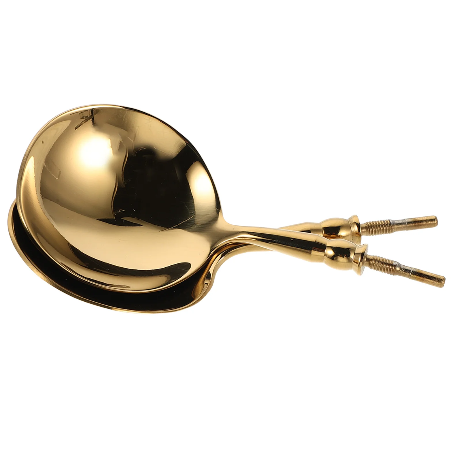 

2Pcs Stainless Steel Scoop Head Replacement - Round Interchangeable Cooking Utensil Head for Ladle Kitchen Tool Spare Part