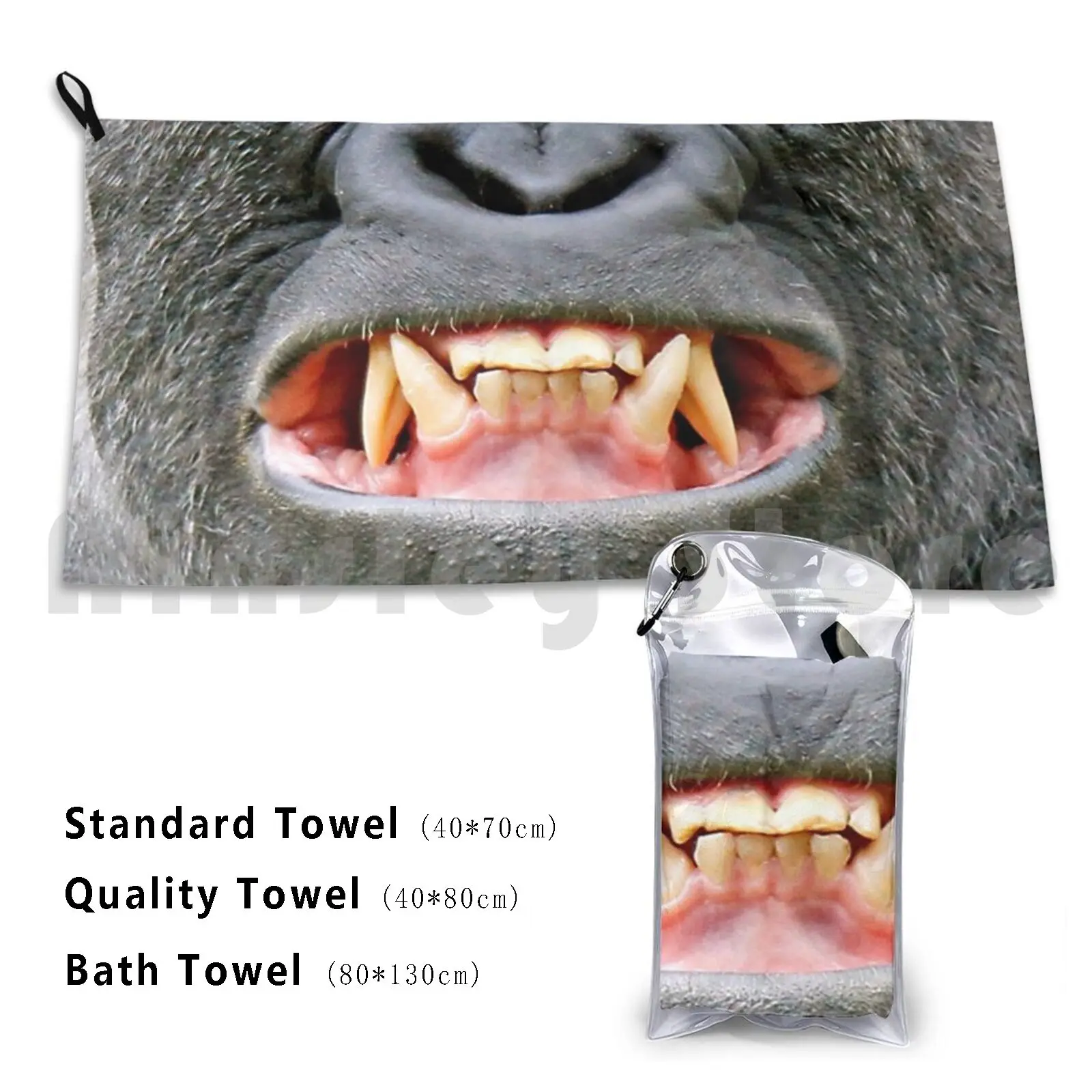 Gorilla Bath Towel Beach Cushion Gorilla Social Distancing Self Isolating Quarantining Coronocation