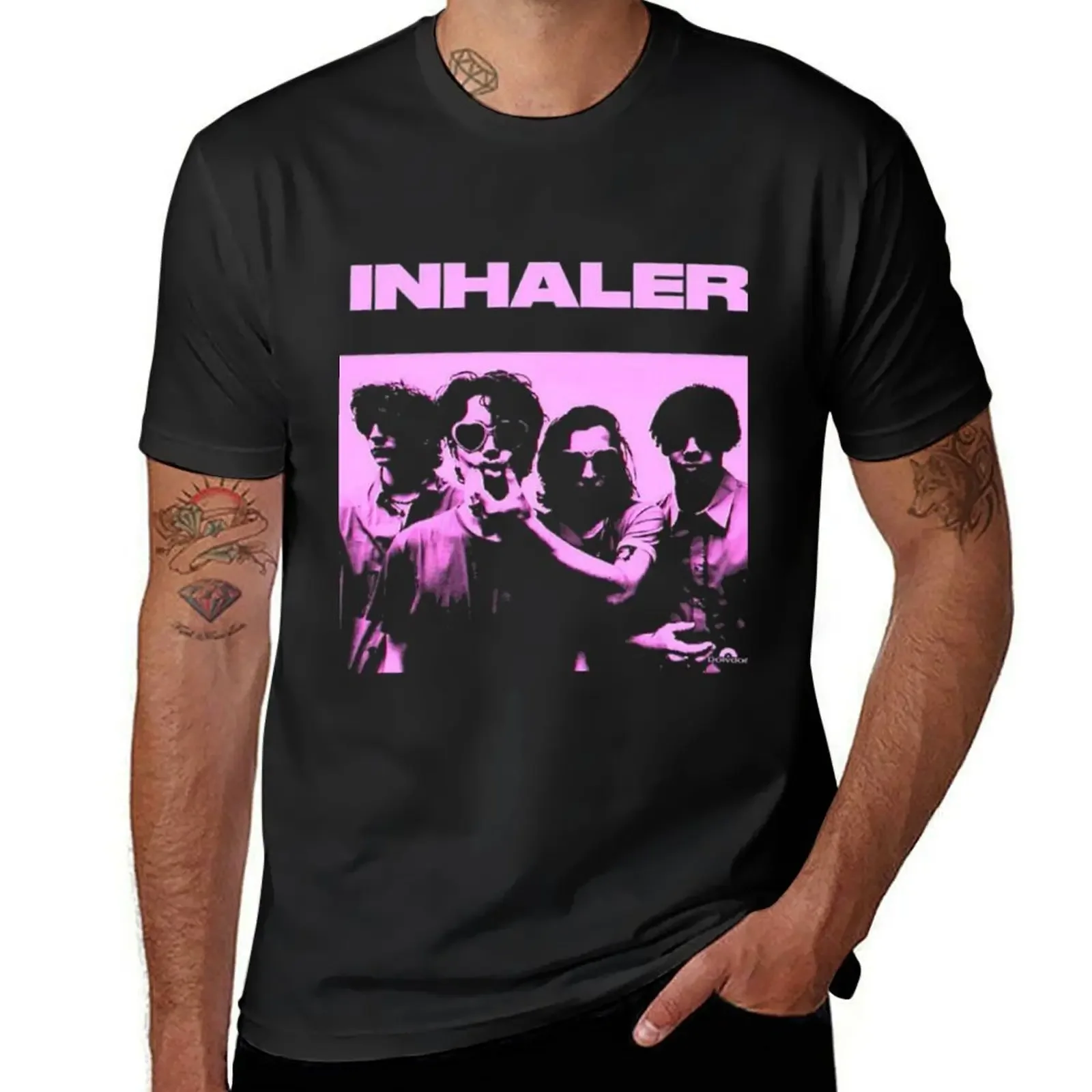 inhaler band T-Shirt cute tops cotton graphic tees mens designer t shirt