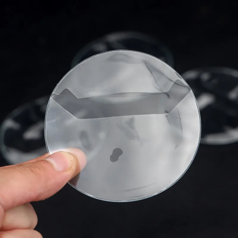 10PCS Transparent PVC Badge Protector Sleeves for 58/75mm Japan Game Anime Pins Scratch-Proof  Badges Covers Soft Rubber Pocket