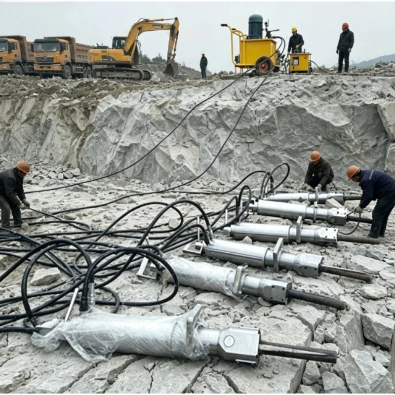 

Manual Stone Splitter Powerful 2026 diesel Engine Hydraulic Rock Stone Splitter for Stone Splitting Peru Quarry High Efficiency