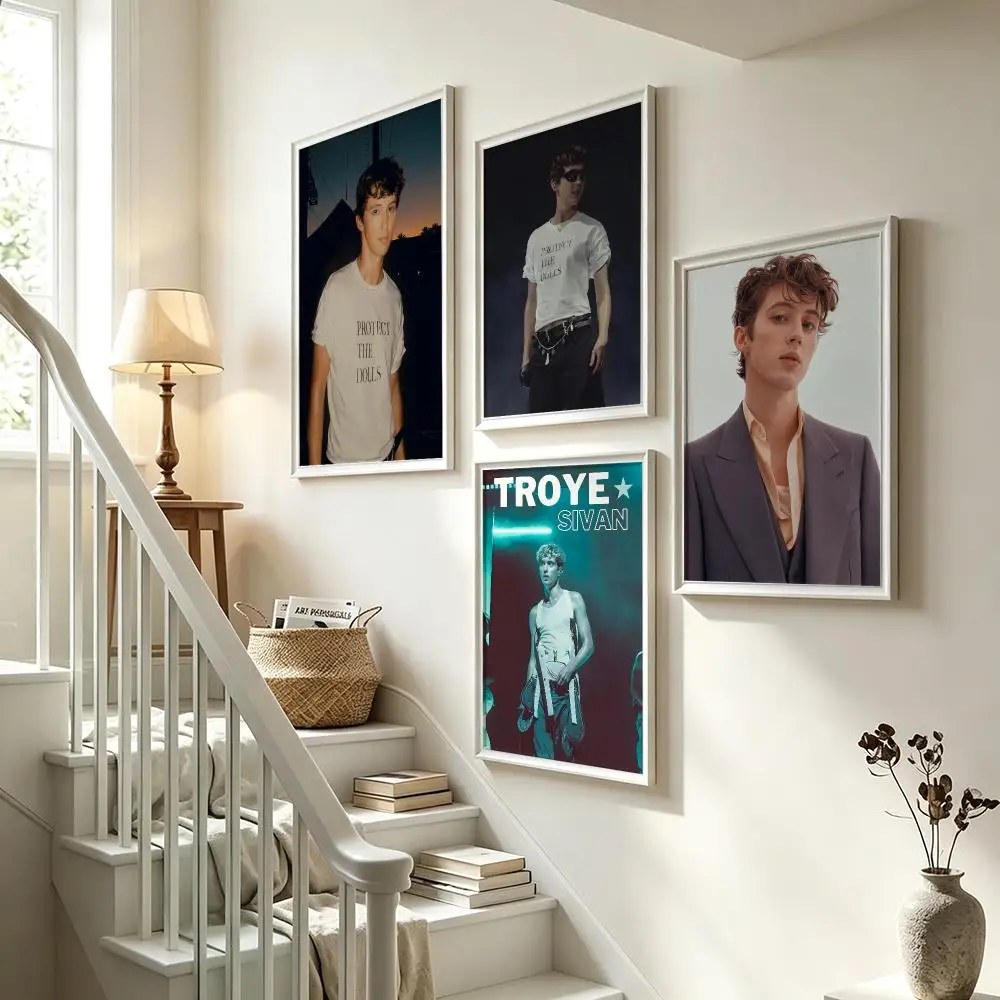 music Troye Sivan Poster Poster HD Waterproof Self-adhesive Art Print Wall Decor for Bedroom Living Room Gift