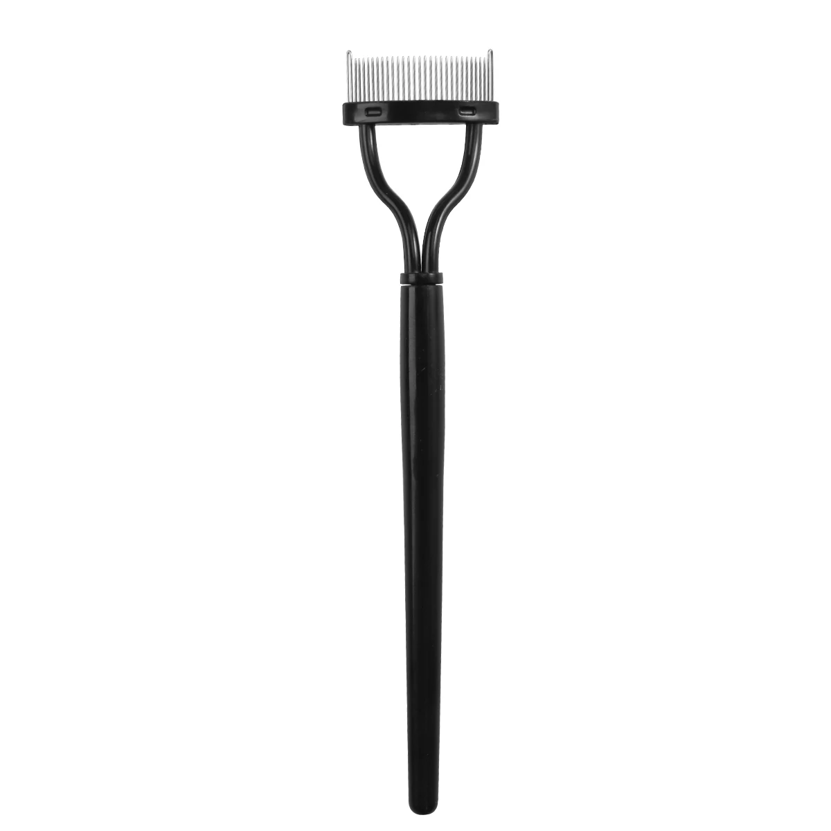 

Eyelash Comb Makeup Tool For Mascara Eyebrow Grooming Brush Metal Lash Eyebrow Grooming Brush Curler Black Travel Size
