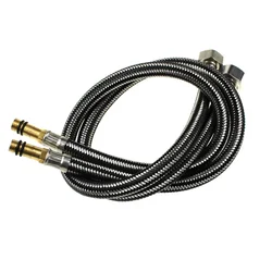 2pcs of G1/2 600mm Stainless Steel Flexible cold/hot mixer Faucet Water supply 4'' pipe Hoses of 60cm Free Shipping