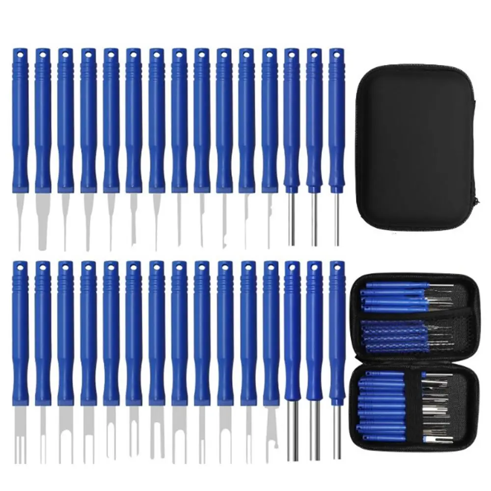 

30Pcs/set Portable Wire Terminal Removal Tool Reusable Handheld Pin Removal Tool Kit Durable Stainless Steel