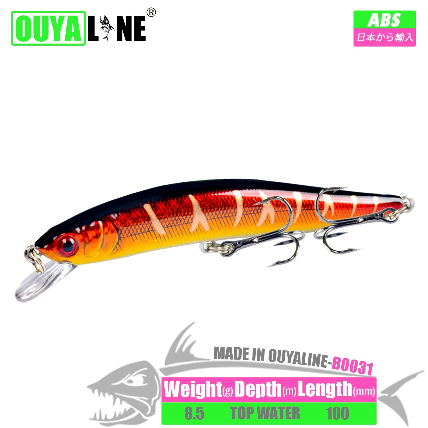 

Floating Minnow Fishing Lure Weights 8.5g 10cm Isca Artificial Wobblers Topwater Bait Kit Pesca Perch Fish Leurre Angeln Zubehor