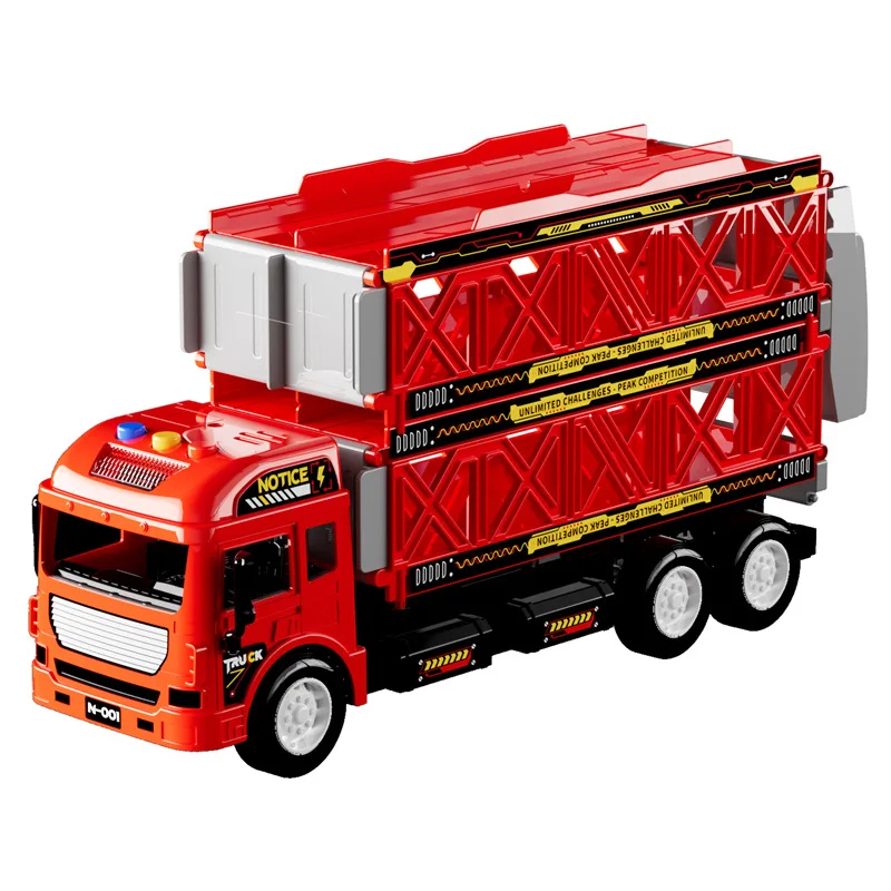 Zabawki edukacyjne dla dzieci, samochody, podwójnie składane, transformujące się, wystrzeliwujące pojazdy transportowe, zabawki na kółkach, prezenty dla dzieci.