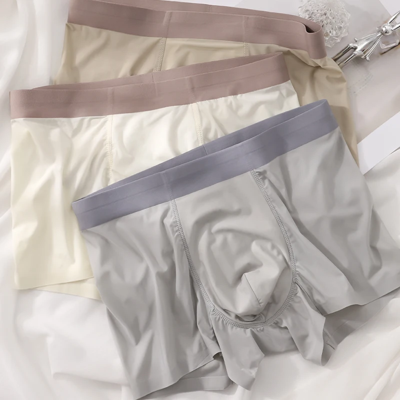 ملابس داخلية رائعة للغاية للرجال - 82% نايلون 12% سباندكس، لمسة باردة طوال اليوم، خصر مرن، ألوان باستيل