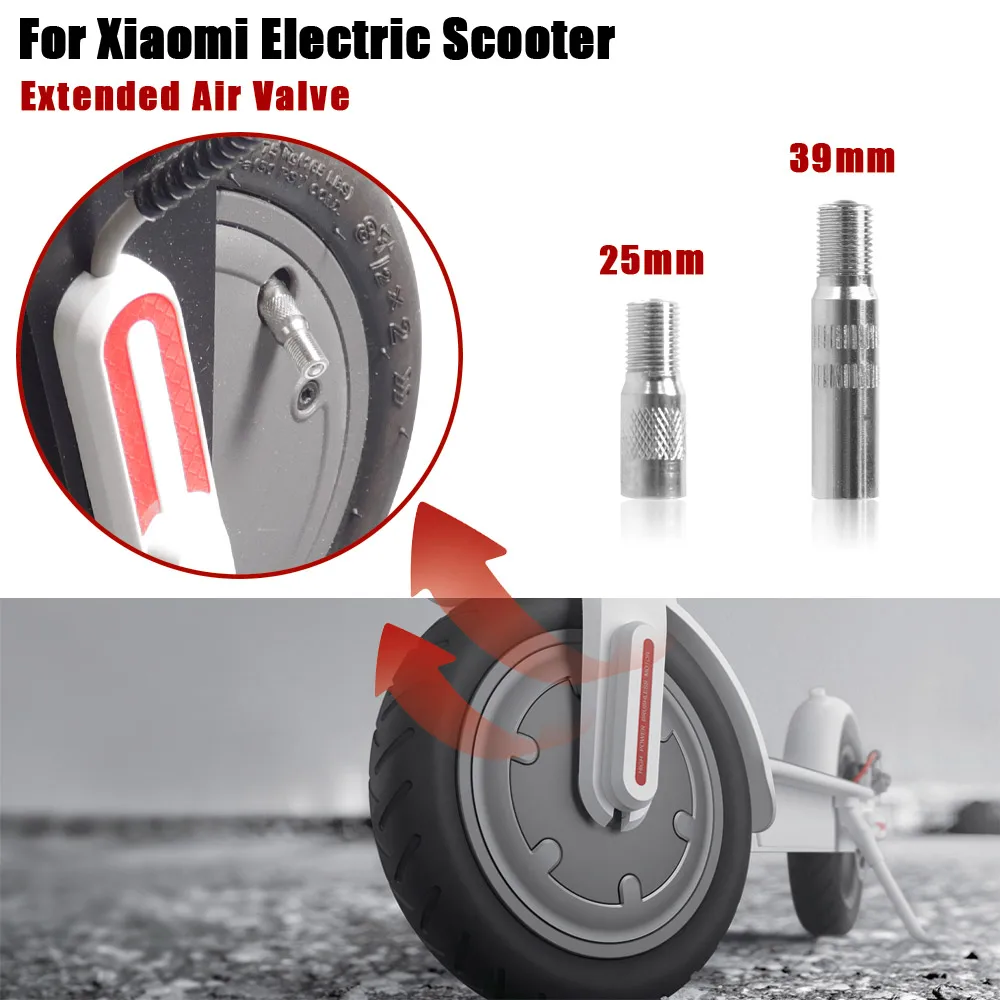 Extension Air Valve Adapter for Xiaomi M365 / 1S / Pro Max G30 G30D Electric Scooter Motor Wheel Inflatable Tire Nozzle Parts