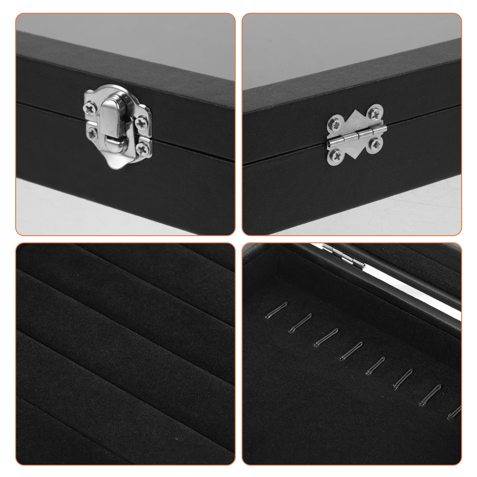 Jewelry Storage Box Organizer Lint Case Compact Lightweight Design Jewelry Holder for Ring Earring Necklace Bracelet