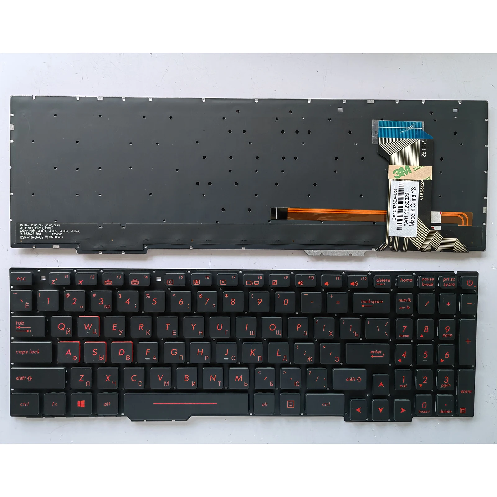 

for ASUS GL753VW GL753VE GL553 GL553V GL553VD GL553VE GL753 GL753V GL753VD Laptop Keyboard RU Layout