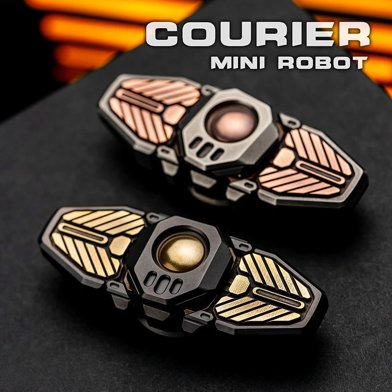 Manageiro robô série edc estrutura de abertura e fechamento mecânico metal ponta do dedo giroscópio descompressão brinquedo de mesa