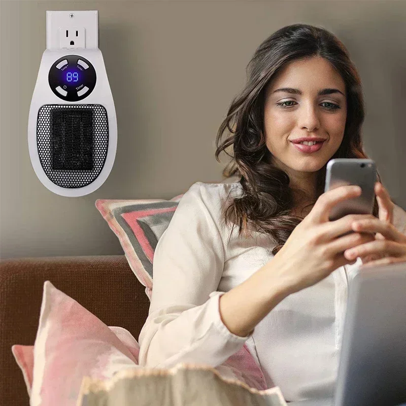 350W Portable Heater Electric Heater Convenient Room Heater Remote Control Wall Mounted Heater Winter Heating Home Appliance image 3