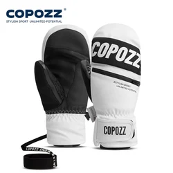 COPOZZ-Gants de ski épais imperméables pour homme et femme, mitaines thermiques épaisses, chaudes, 3M, 506, nouvelle mise à niveau, hiver