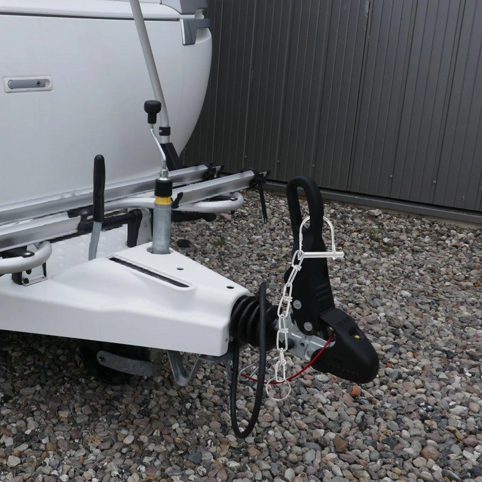 

Safety Coupler Pin Trailer Hitch Heavy Duty Galvanized Lock Pin Clip for Utility Trailer Towing Farm Safety Pins Heavy Duty