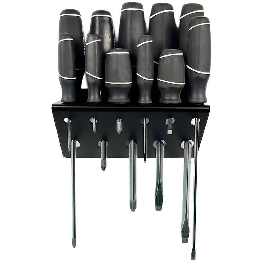 

1/2PCS 11/22-hole Wall Tool Holder Storage Rack Perfect Metal Screwdriver Holder Shelf Organizer Storage Box For Home DIY