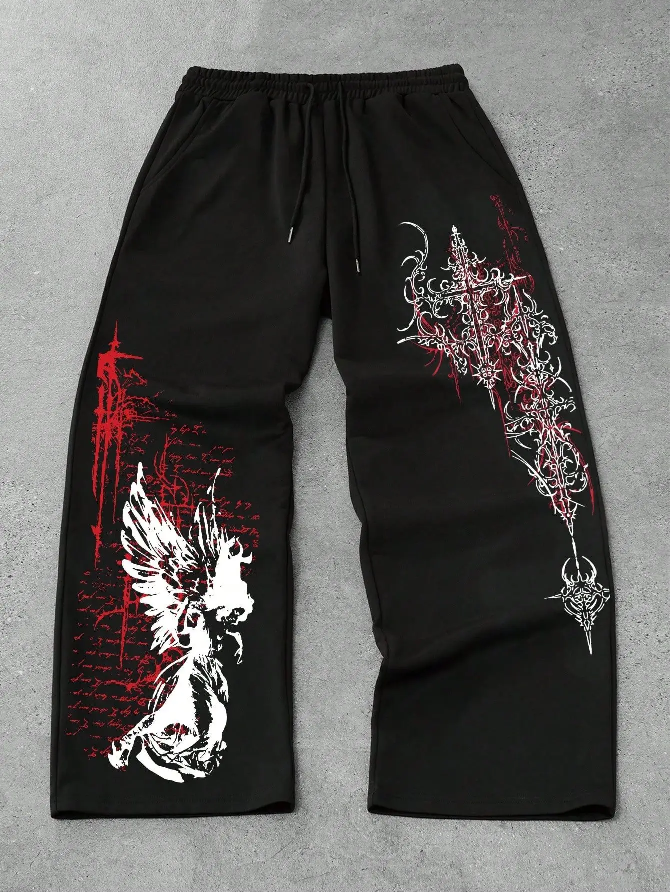 2026 Gothic Gothic-Punk Retro Fashion Breathable Quick-Drying 3D Printed Fitness Pants for Sports and Exercise