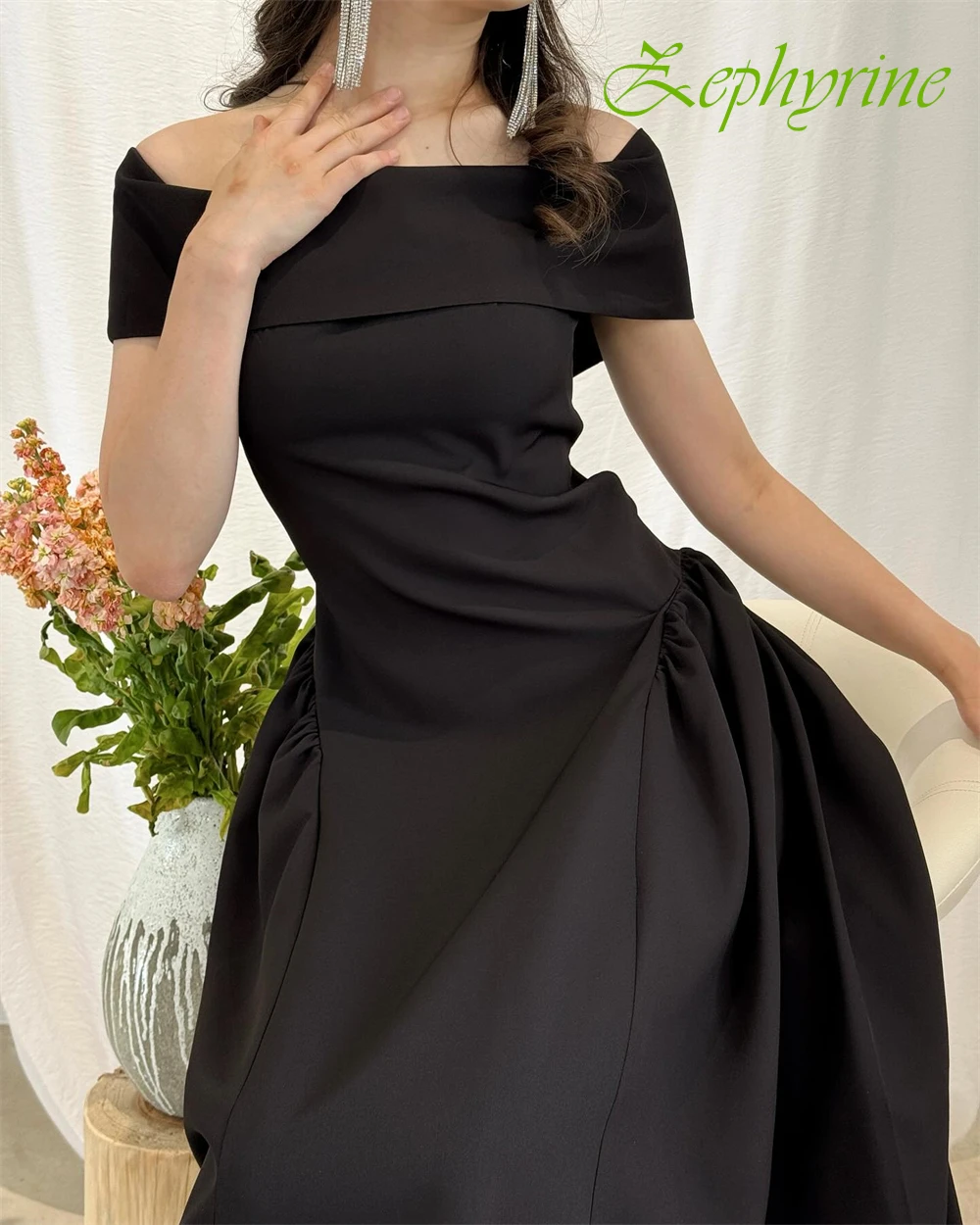 Индивидуальное вечернее платье трапециевидной формы из джерси с открытыми плечами и вырезом лодочкой, вечерние платья для выпускного вечера, темпераментные платья для особых случаев