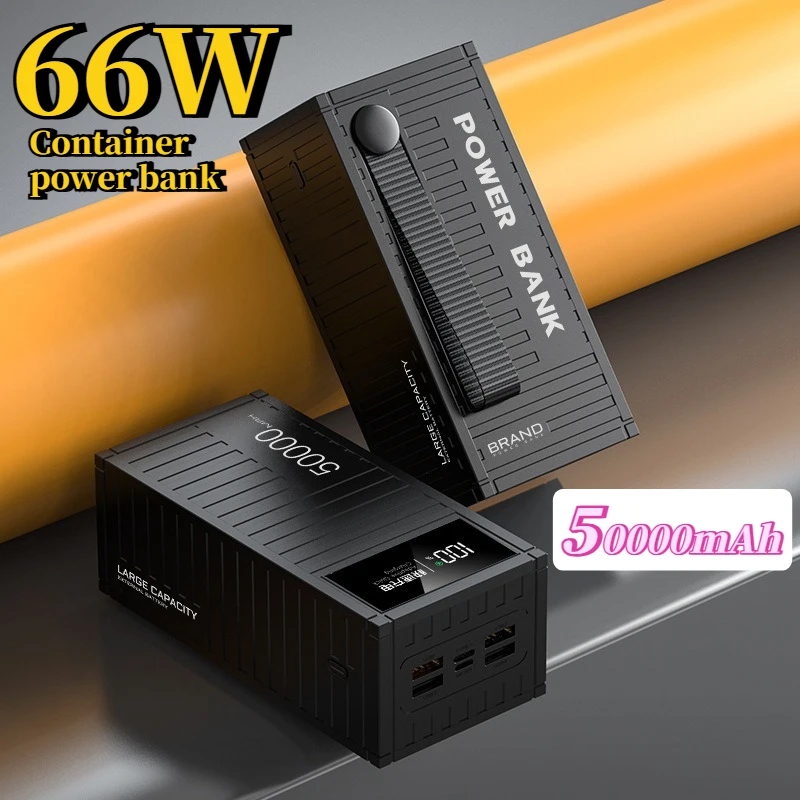 

66 Вт креативный внешний аккумулятор с быстрой зарядкой 50000 мАч большой емкости портативный внешний аккумулятор для IPhone Xiaomi Samsung Huawei