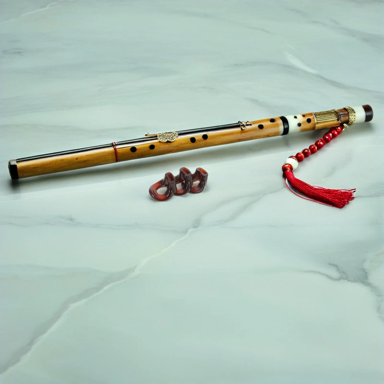 

3Pcs Flute Mouthpiece Trainer Bamboo Dizi Embouchure Aid Tone Breath Control Beginner Practice Tool Flute Mouthpiece