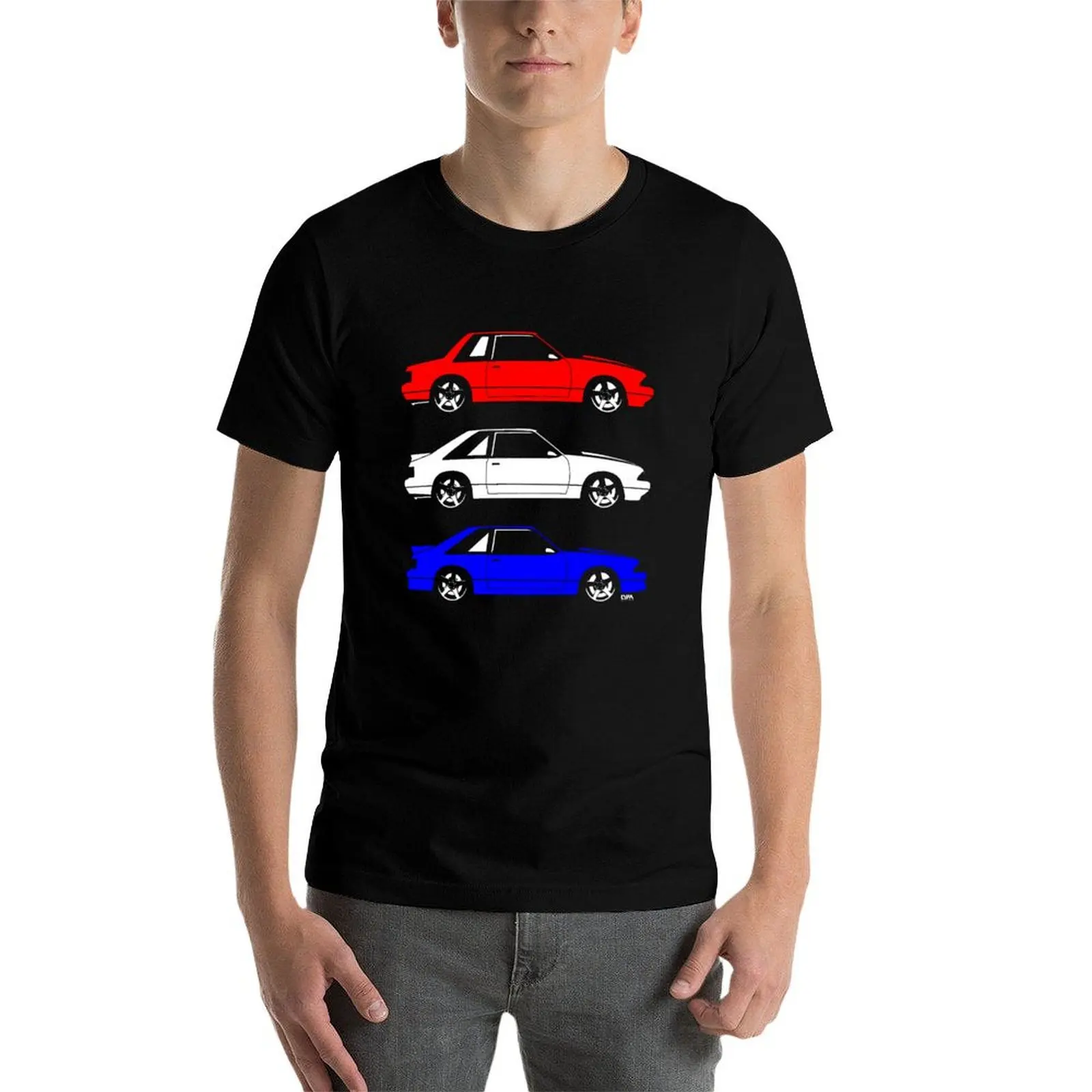 Ford Mustang Fox Body Side T-Shirt Man t-shirt essential t shirt t shirts for men