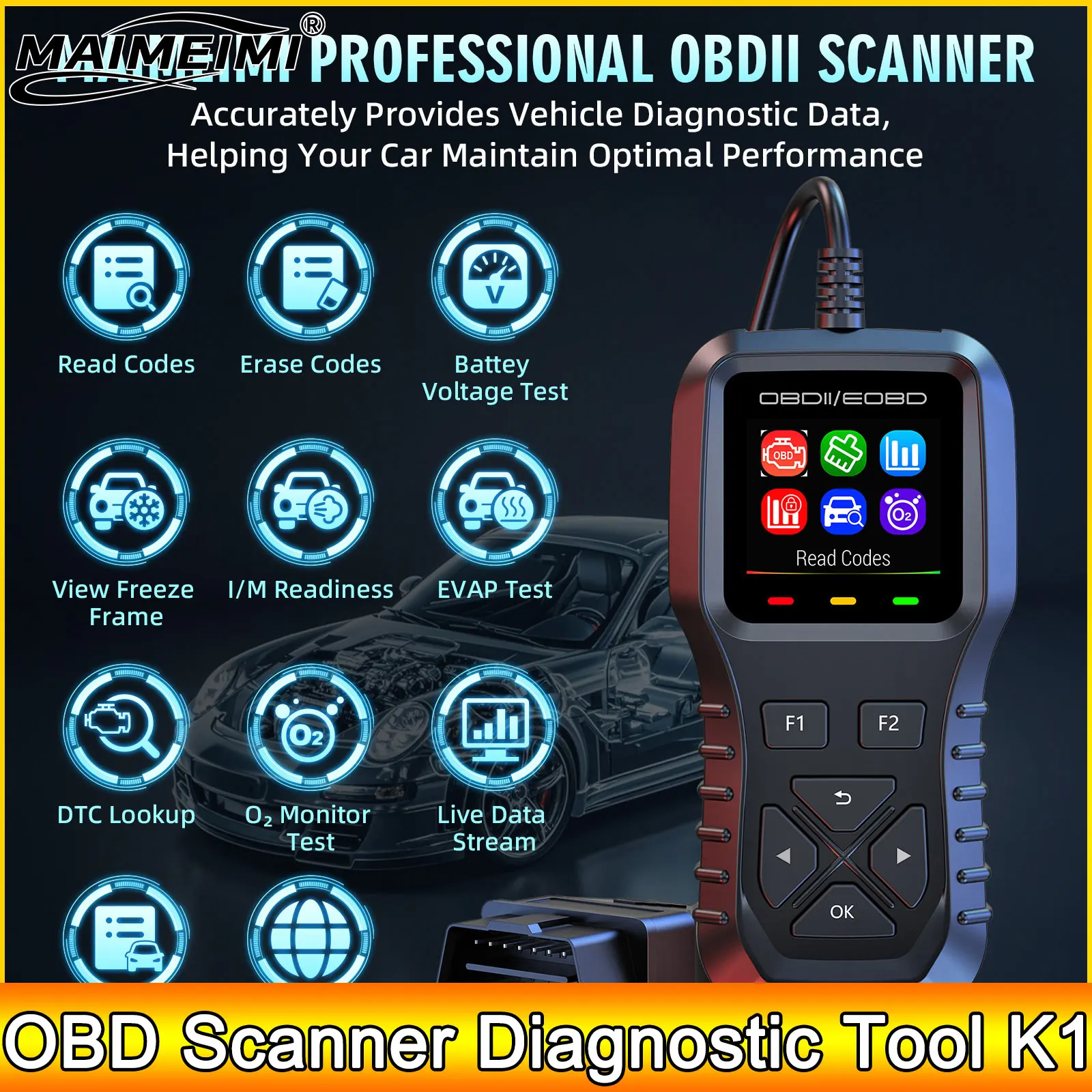 Ad Car OBD2 Scanner… - image