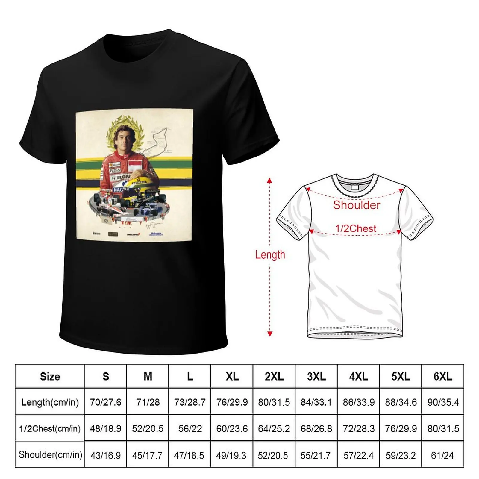 Legends Series - Senna 2 T-Shirt Work Short Sleeve Cotton Top