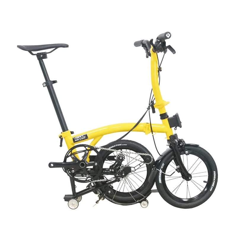 

MINT BOB 3-14K 14-Inch Mini Folding Bicycle with 3 Speed Gears Triple Folding Bike