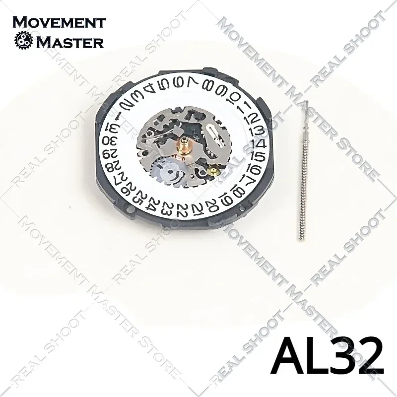 Новинка AL32 механизм AL32A электронный кварцевый одиночный календарь 3 стрелки дата на 3/6 часы запасные части