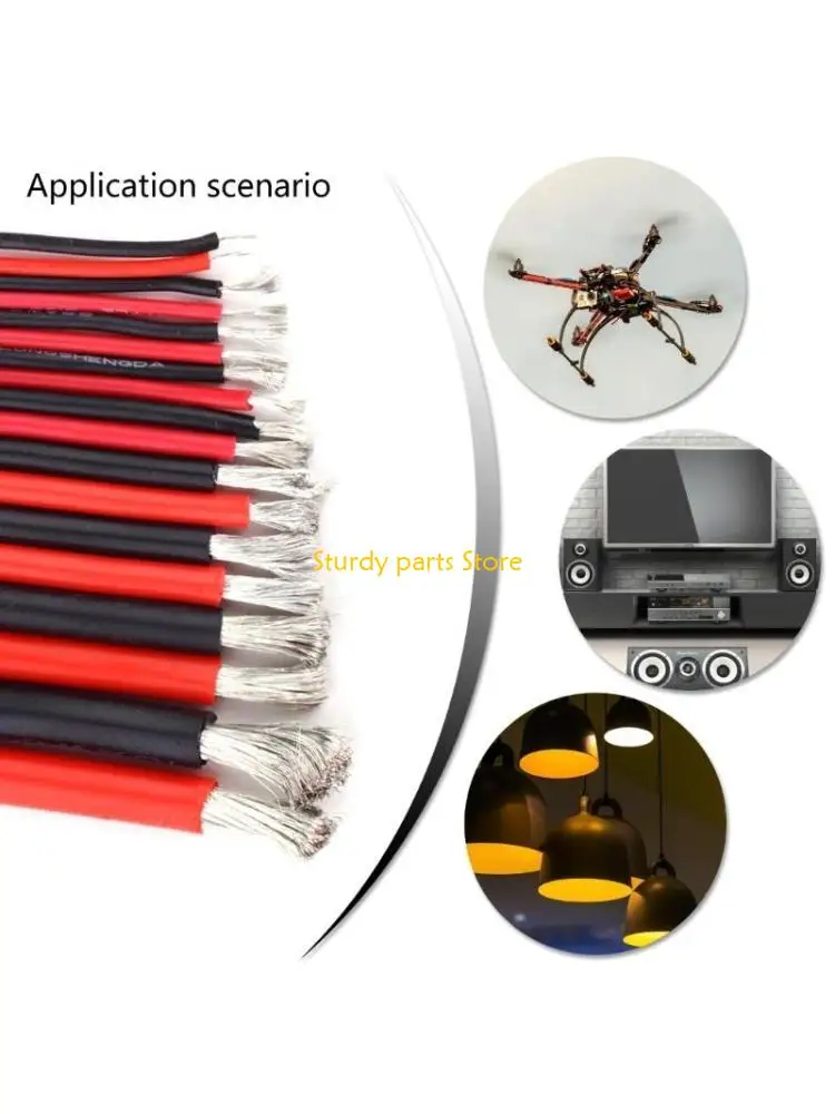 

97QC Практичный прочный силиконовый электрический провод с луженой латунью, подходящий для аудиооборудования и промышленных